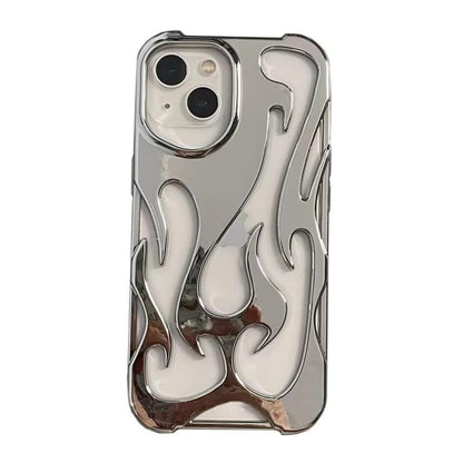 Flame-Patterned Vented iPhone Case with Shock Absorption and Heat Dissipation for iPhone 13, 14, 15, 16, 17, Air, Pro, Pro Max Models