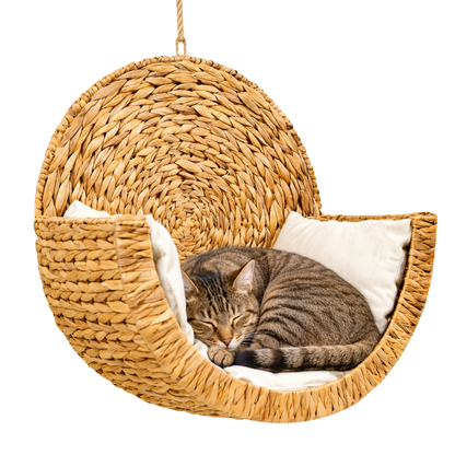 Purrch™ – Handwoven Cat Bed