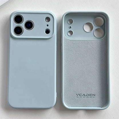 Silicone iPhone Case with Camera & Screen Protection for 14-17, Air, Pro, Max