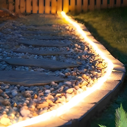 Ruban LED flexible | Conception étanche 24V pour installation encastrée | Idéal pour l'éclairage extérieur