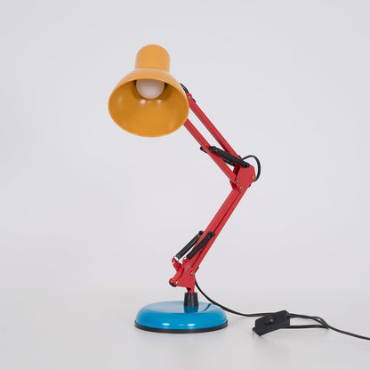 Articulating Metal Arm Task Lamp 21.6 in with Multicolor Accents for Desks Bedrooms Home Office Reading Study Workspace Nightstand