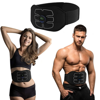USB Rechargeable Abdominal Toning Belt with 6 Workout Modes