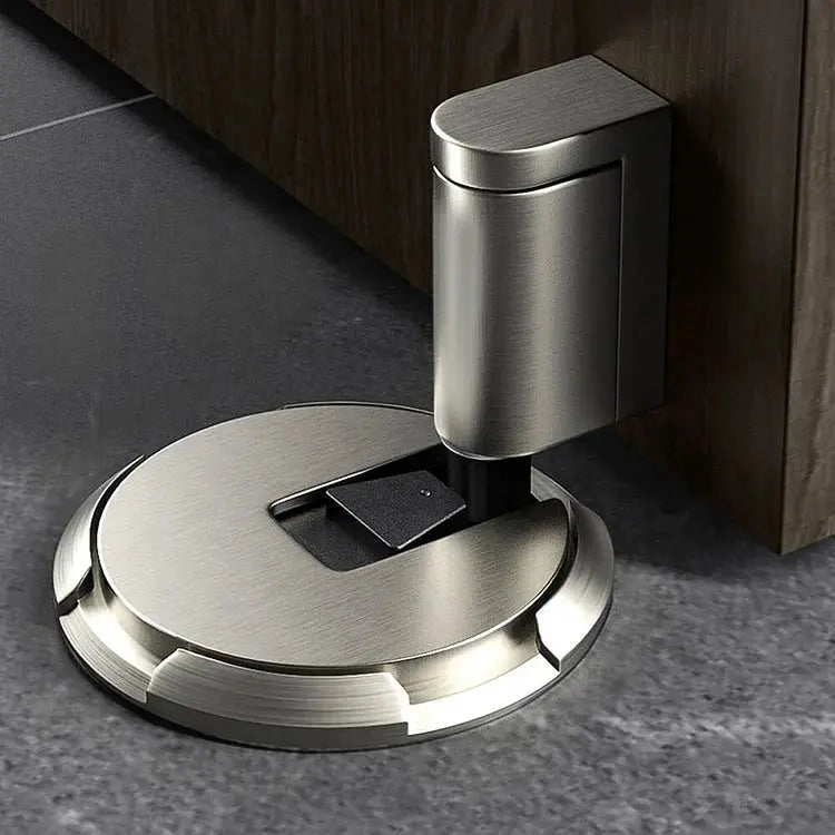 Floor Door Stopper with Press-to-Lock Feature | Durable Zinc Alloy for Secure Door Control