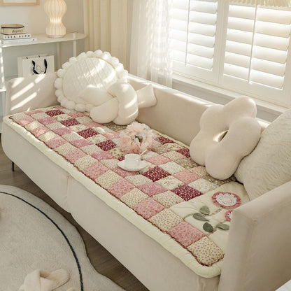 Flora Sofa Cover - Microfiber Blend, Cozy Floral Design