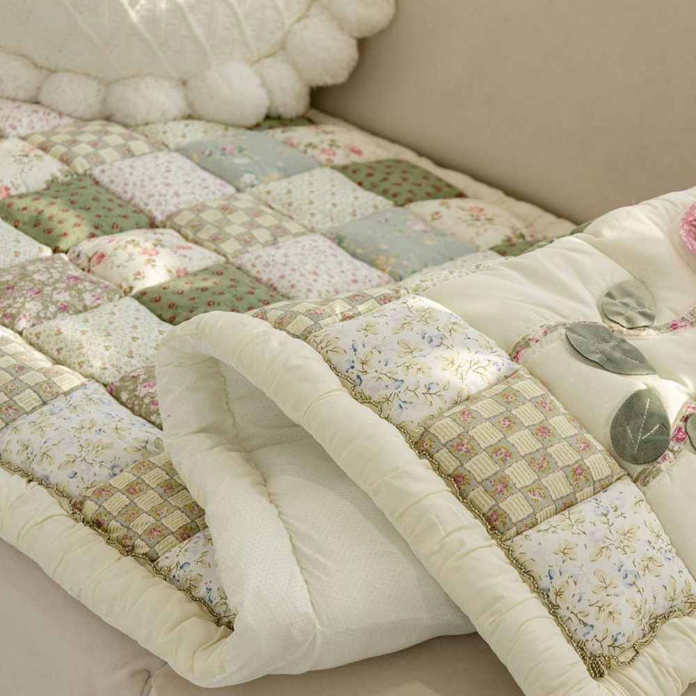 Flora Sofa Cover - Microfiber Blend, Cozy Floral Design
