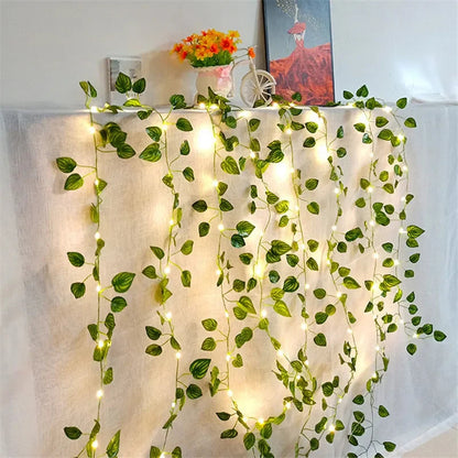 Floria Fairy Lights Garland - Battery Operated, Floral Design