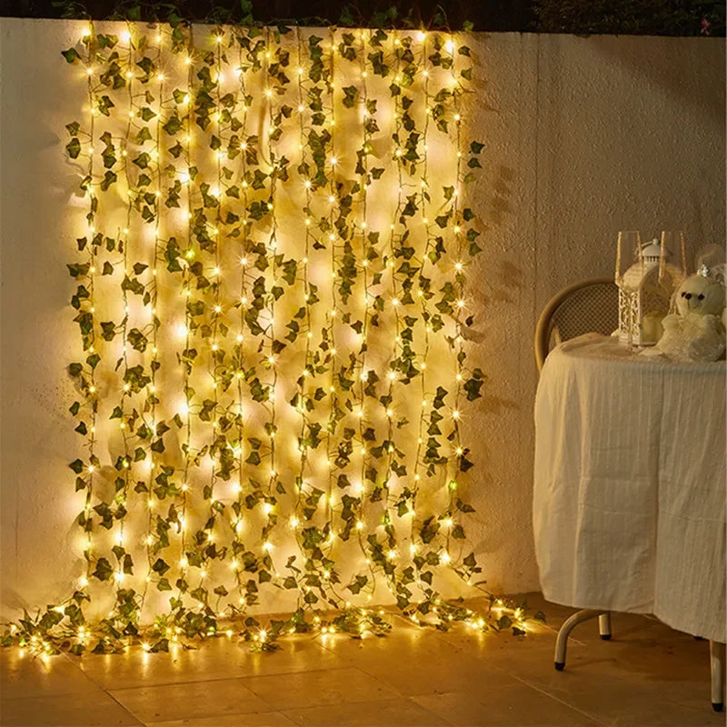Floria Fairy Lights Garland - Battery Operated, Floral Design