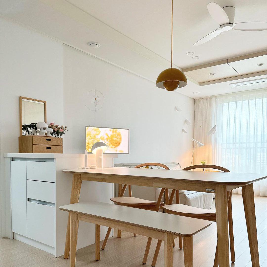 Geometric Aluminum Hanging Fixture 9 Inch Matte Modern Overhead Illumination for Kitchen Dining Room Entry