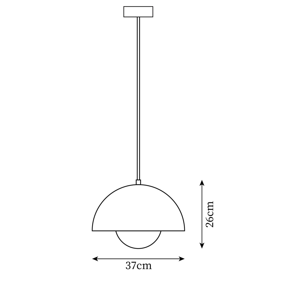 Geometric Aluminum Hanging Fixture 9 Inch Matte Modern Overhead Illumination for Kitchen Dining Room Entry