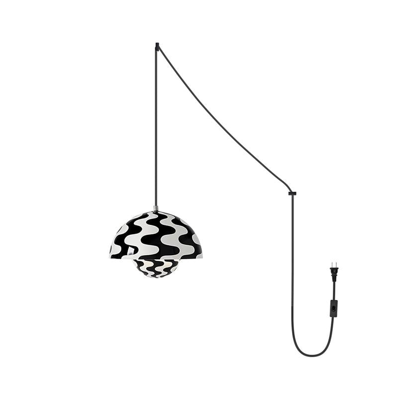 Aluminum Overhead Fixture 9 in Dome Shade Adjustable Cord Contemporary Lighting Kitchen Dining Room Island Ceiling Lamp Geometric Hemisphere