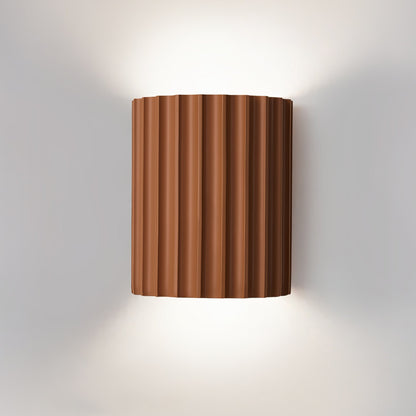 Textured Resin Sconce 5.5 in Bidirectional LED Fixture White Gray Green Orange for Hallway Bedroom Entryway Modern Ambient Wall Lighting G9