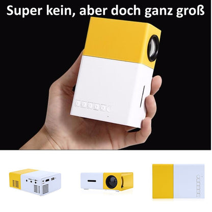 Portable LED Projector for Home Movies & Streaming | Compact Video Projector with USB SD Card Reader HDMI Support for Laptop Phone Tablet