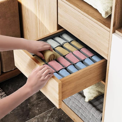 Boîte de rangement pour dossiers - Tissu respirant, 24 compartiments