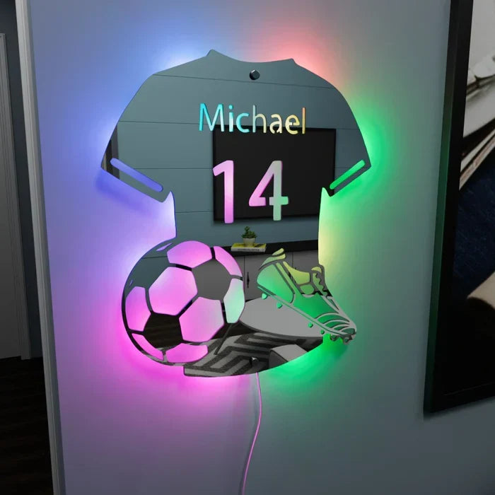 ProKit™ - Custom LED Football Mirror Lamp