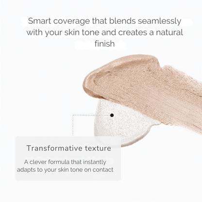 Color-Adapting Foundation Stick with Built-In Brush for Flawless Skin Tone Matching and Hydration | Cream Foundation Makeup | Travel-Friendl