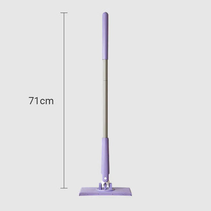 Disposable Wipe Floor Mop with 28-Inch Handle for Kitchens Bathrooms Hardwood Tile No-Bucket Quick Clean System Lilac