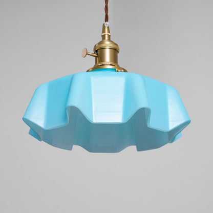 Hanging Ceiling Light Fixture Textured Dome Shade White Beige Pink Blue for Kitchen Island Dining Room Adjustable Height Indoor Pendant Lamp