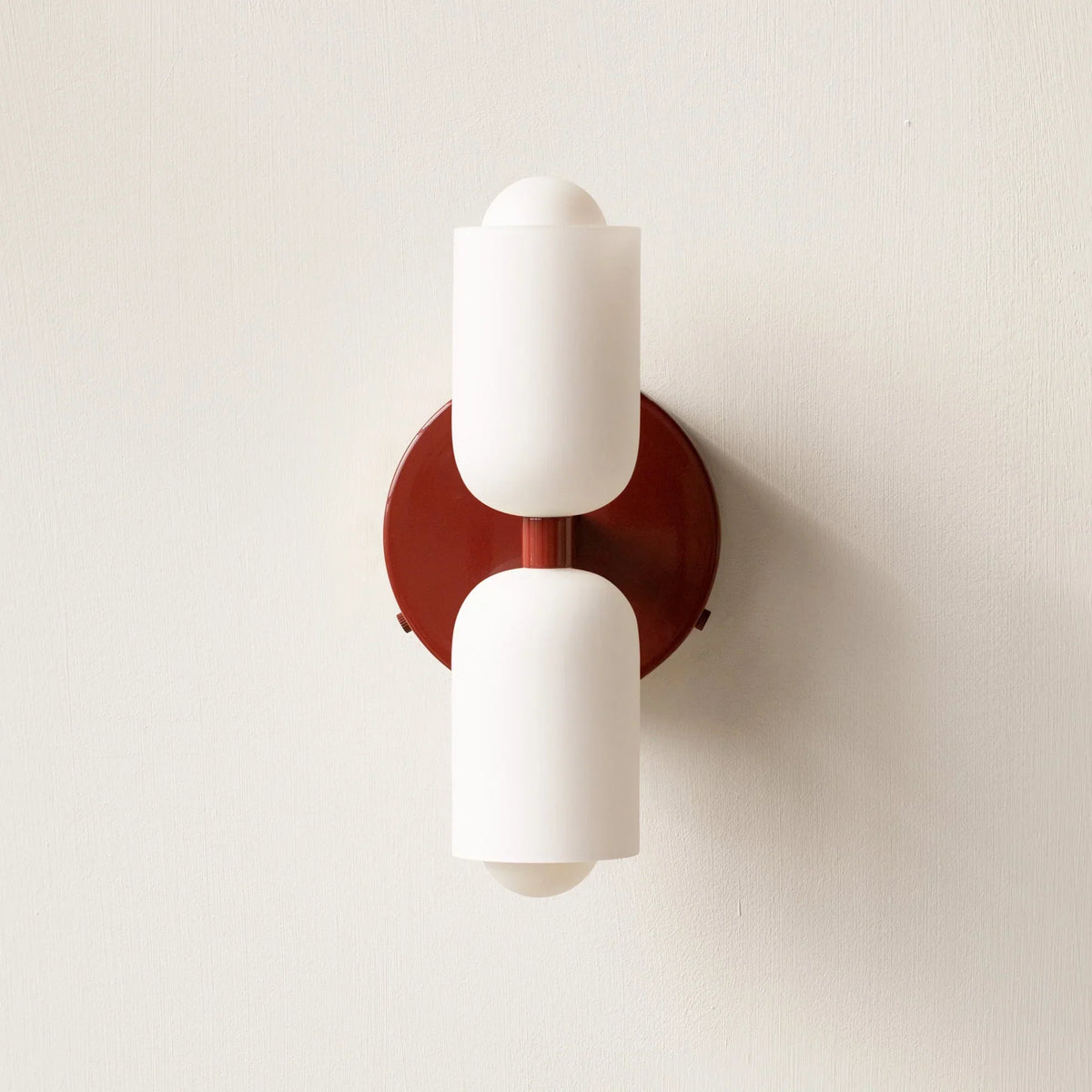Iron & Glass Sconce Dual-Light Fixture for Bedroom Hallway Bathroom Parisian-Inspired Accent 10 in Tall E14 Socket 6 Finishes