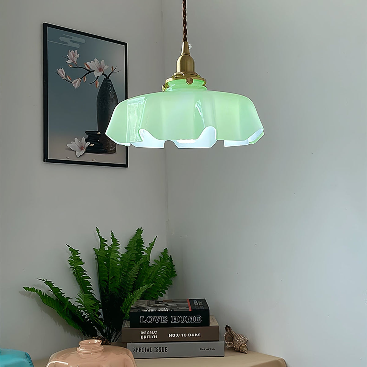 Hanging Ceiling Light Fixture Textured Dome Shade White Beige Pink Blue for Kitchen Island Dining Room Adjustable Height Indoor Pendant Lamp