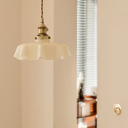Hanging Ceiling Light Fixture Textured Dome Shade White Beige Pink Blue for Kitchen Island Dining Room Adjustable Height Indoor Pendant Lamp