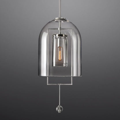 Modern Glass Globe Pendant Light with Adjustable Height – Brass, Bronze & Nickel Finish Options for Dining Room, Kitchen Island & Entryway