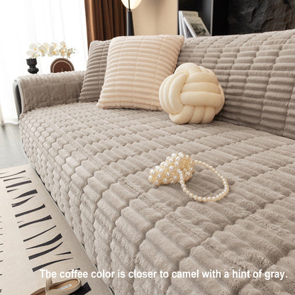 Quilted Furniture Protector with Moisture Barrier Non-Skid Backing for Couch Loveseat Chair Pet-Friendly Machine Washable Soft Flannel