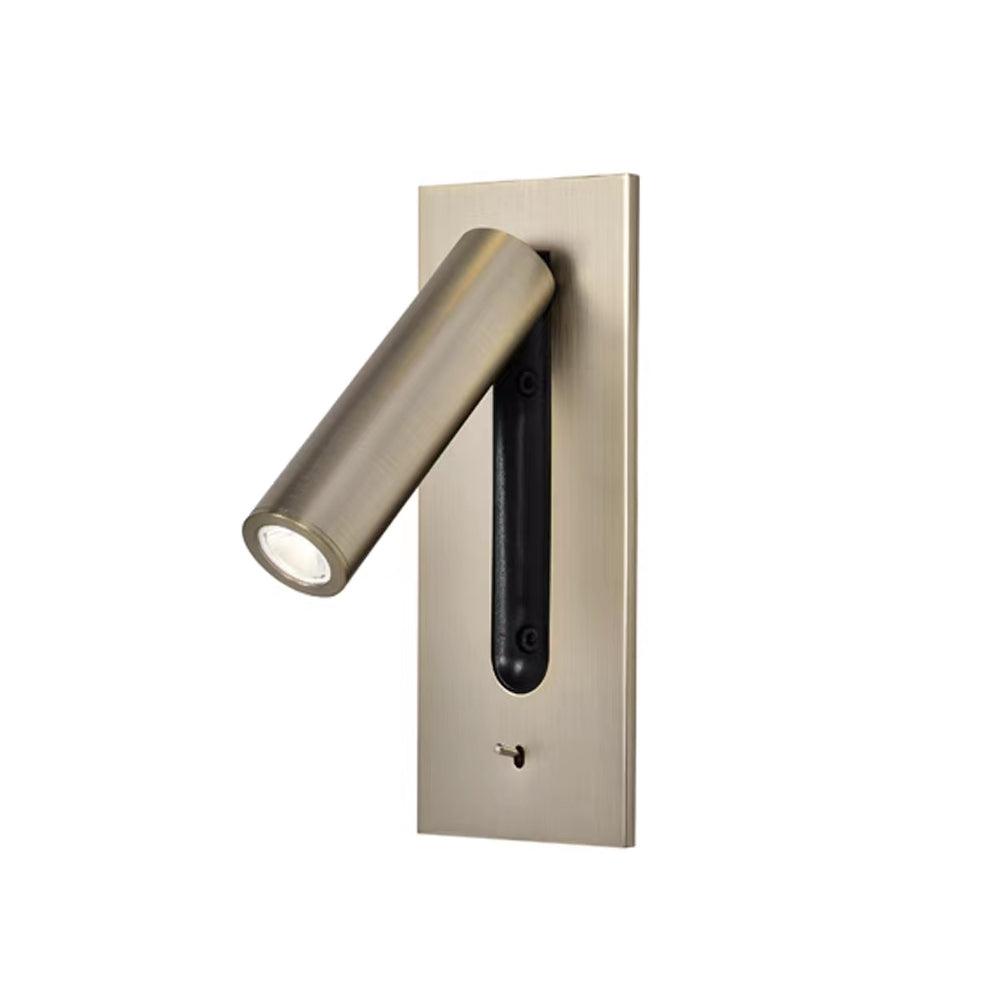 Applique murale industrielle avec LED intégrée et interrupteur à bascule – Luminaire en aluminium pour salon, couloir, chambre et bureau