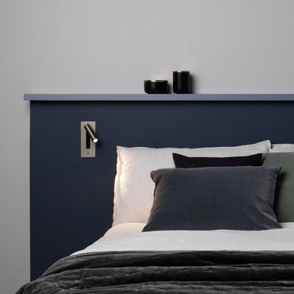Applique murale industrielle avec LED intégrée et interrupteur à bascule – Luminaire en aluminium pour salon, couloir, chambre et bureau