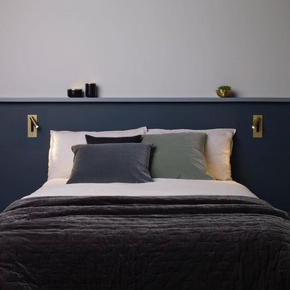 Applique murale industrielle avec LED intégrée et interrupteur à bascule – Luminaire en aluminium pour salon, couloir, chambre et bureau