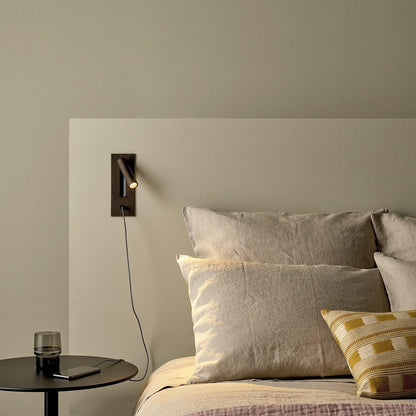 Applique murale industrielle avec LED intégrée et interrupteur à bascule – Luminaire en aluminium pour salon, couloir, chambre et bureau