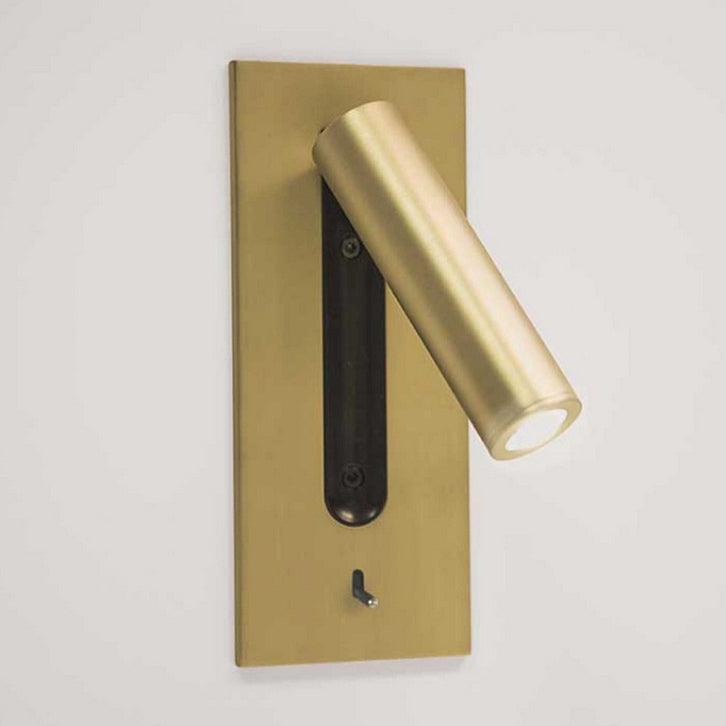 Applique murale industrielle avec LED intégrée et interrupteur à bascule – Luminaire en aluminium pour salon, couloir, chambre et bureau