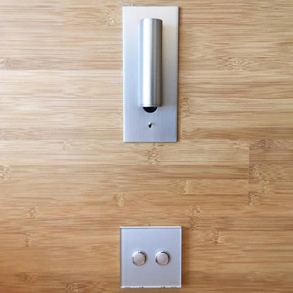 Applique murale industrielle avec LED intégrée et interrupteur à bascule – Luminaire en aluminium pour salon, couloir, chambre et bureau