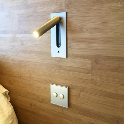 Applique murale industrielle avec LED intégrée et interrupteur à bascule – Luminaire en aluminium pour salon, couloir, chambre et bureau