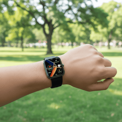 Health Tracker Smartwatch with Non-Invasive Glucose Trend Monitor & Heart Rate | Real-Time Vitals Display for Daily Wellness