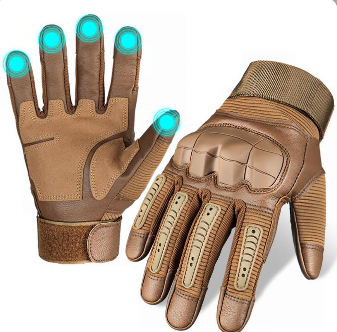 Heavy-Duty Full-Finger Tactical Gloves with Cut & Water Resistance for Outdoor Work & Training
