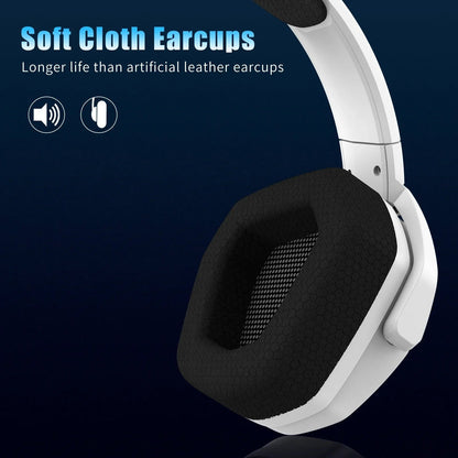 Casque gaming à réduction de bruit, casque sans fil avec micro, casque gaming circum-aural pour PS5 et Xbox