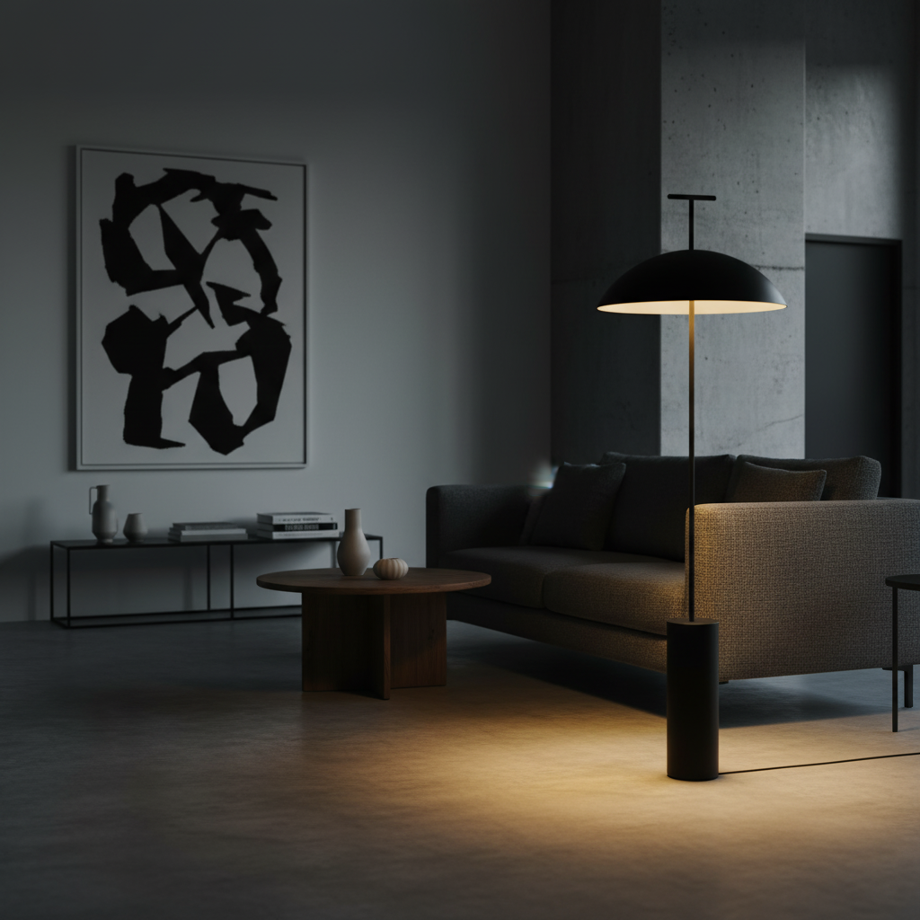 Adjustable Steel & Wood Standing Lamp 5 ft Tall for Reading Nooks Modern Living Room Bedroom Task Light Three Finishes