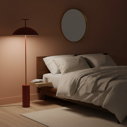 Adjustable Steel & Wood Standing Lamp 5 ft Tall for Reading Nooks Modern Living Room Bedroom Task Light Three Finishes