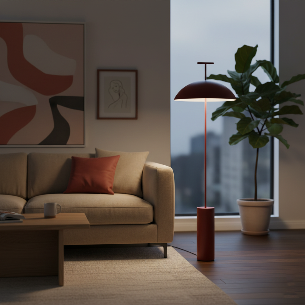 Adjustable Steel & Wood Standing Lamp 5 ft Tall for Reading Nooks Modern Living Room Bedroom Task Light Three Finishes
