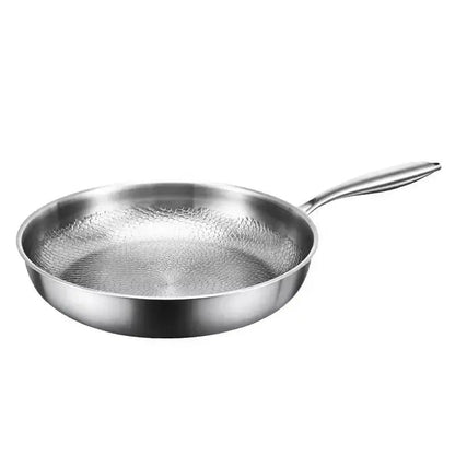 Nonstick Frying Pan Hammered Titanium Coating for Induction Gas Electric 11 in 12 in Skillet Even Heat Distribution PFOA-Free Scratch-Resist