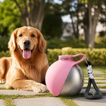 Ortekor Leak-Proof Stainless Steel & Silicone Travel Water Bottle