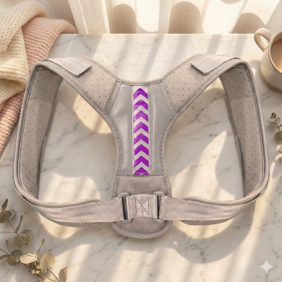 Posture Corrector for Men and Women, Adjustable Back Brace for Upper Back Support, Shoulder Brace for Tech Neck Relief