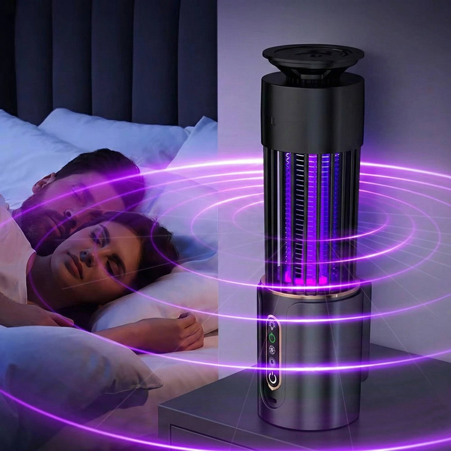 Portable Electric Bug Zapper with USB Rechargeable Battery - Ortekor