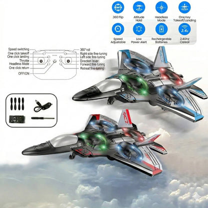 Avion de voltige RC amusant pour enfants avec des saltos à 360°
