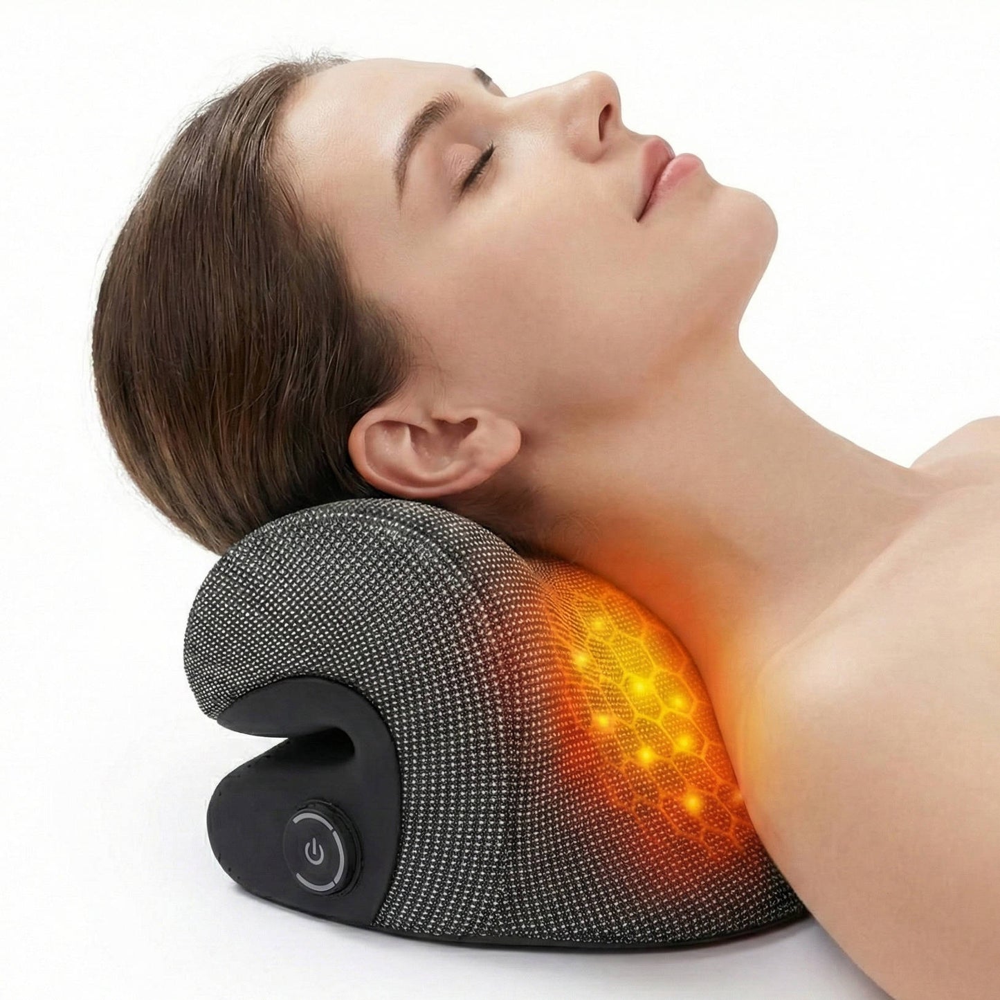 Masseur de nuque chauffant avec réglages de chaleur ajustables