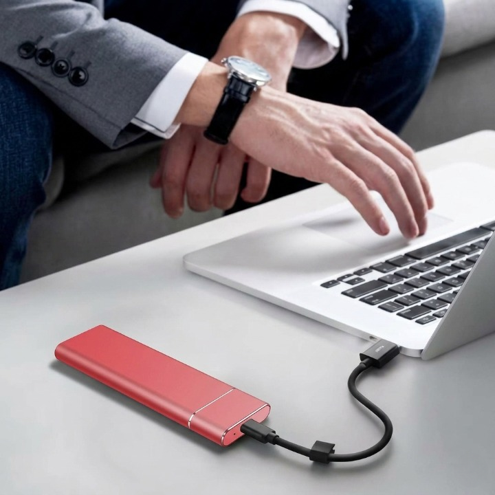 Disque SSD portable 8 To USB-C, stockage externe haute vitesse pour ordinateur portable, ordinateur de bureau, console de jeu, télévision, sauvegarde, boîtier en aluminium