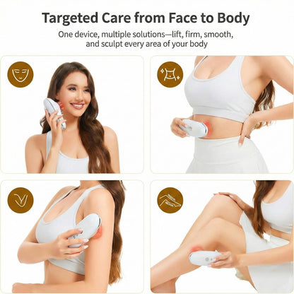 Masseur facial portable avec LED et aspiration