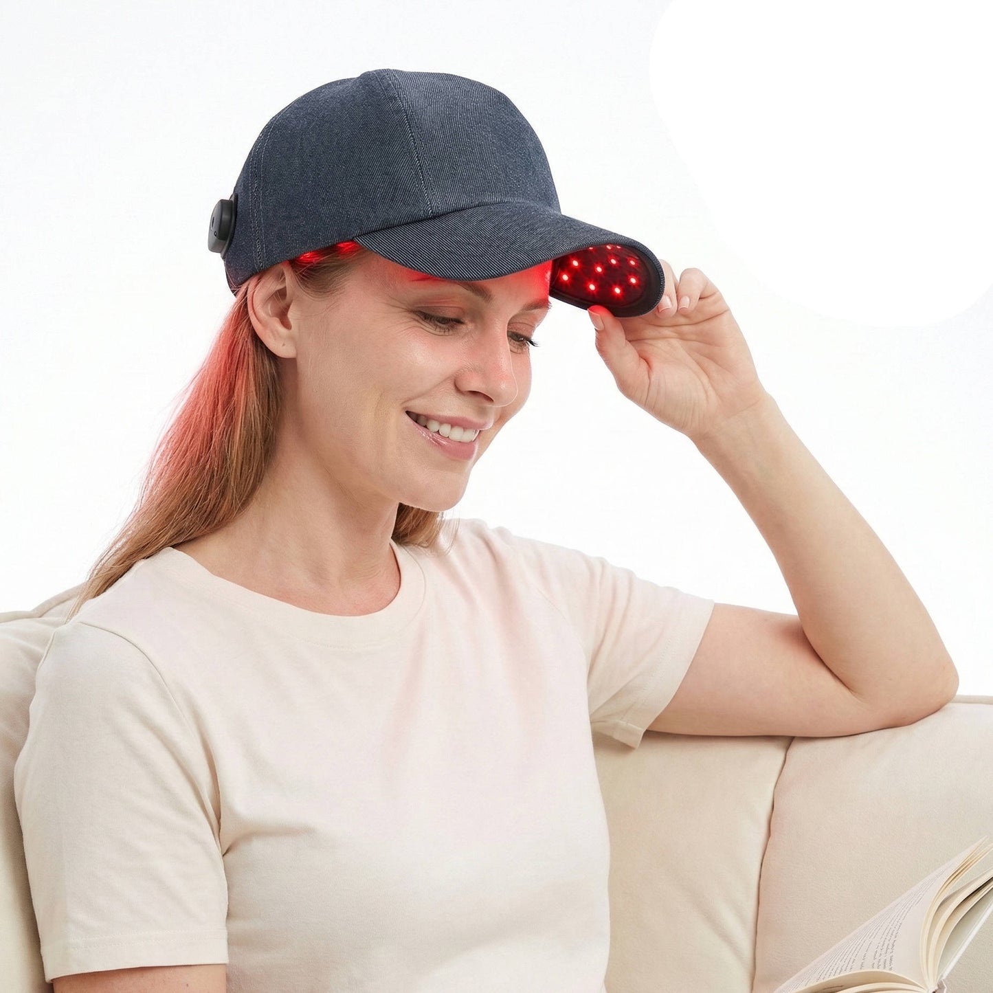 Lampe de traitement du cuir chevelu par luminothérapie LED rouge