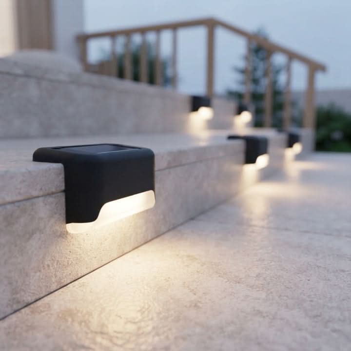 STEPGLINT – Solar Step Lights 8-Piece Set for Automatic Evening Lighting