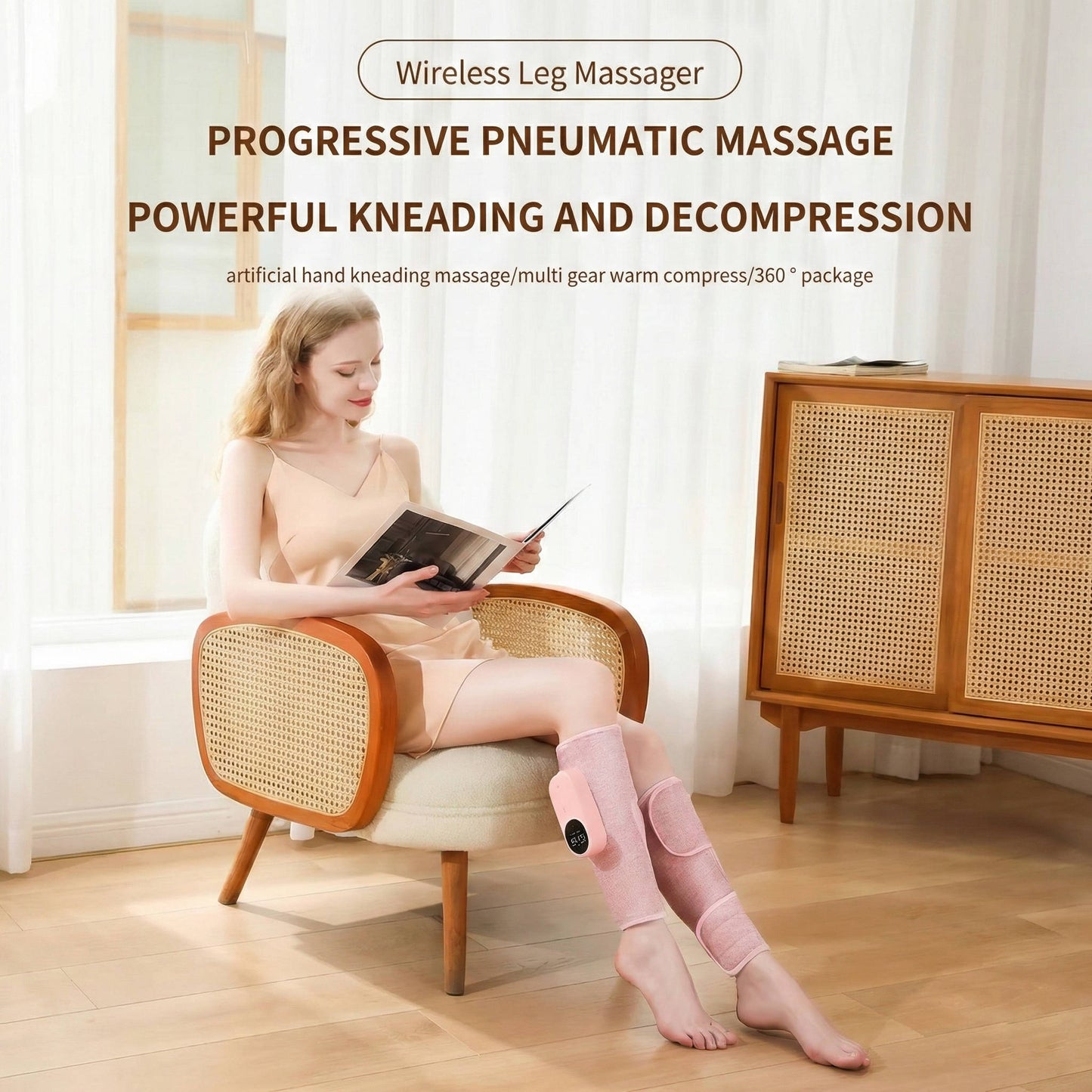 Enveloppement de massage électrique portable avec thermothérapie